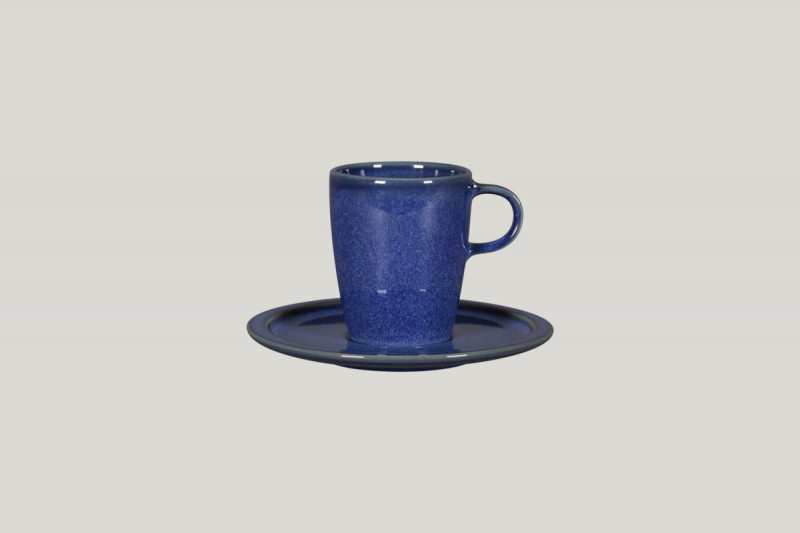 Sous tasse rond bleu porcelaine vitrifiée Ø 16,3 cm Rakstone Ease Rak