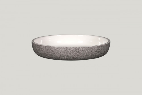 Assiette coupe creuse rond gris porcelaine vitrifiée Ø 23,7 cm Rakstone Ease Rak