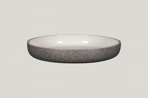 Assiette coupe creuse rond gris porcelaine vitrifiée Ø 27,8 cm Rakstone Ease Rak