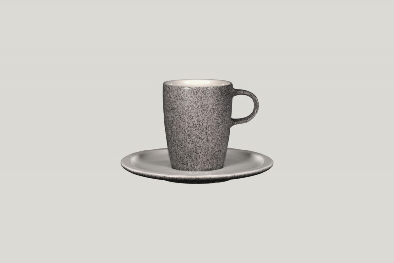Sous tasse rond gris porcelaine vitrifiée Ø 16,3 cm Rakstone Ease Rak