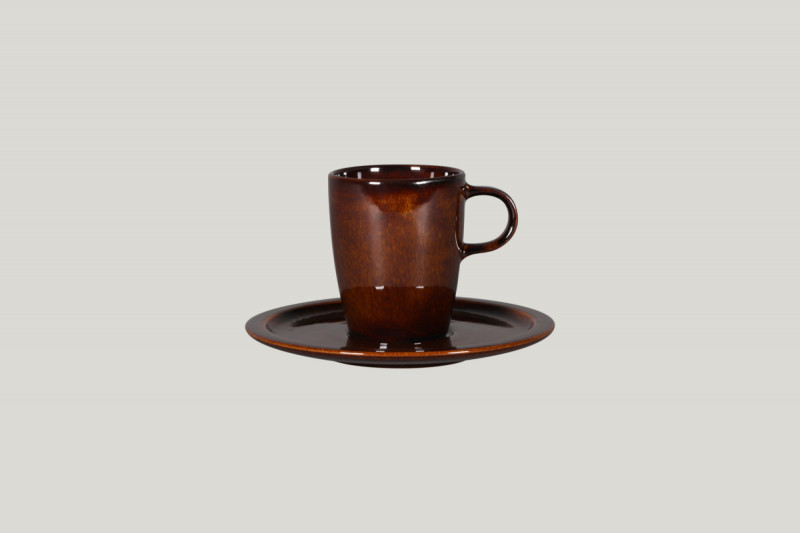 Tasse à thé cuivre porcelaine vitrifiée 20 cl Ø 7 cm Rakstone Ease Rak