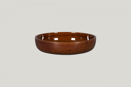 Assiette coupe creuse rond cuivre porcelaine vitrifiée Ø 19,8 cm Rakstone Ease Rak