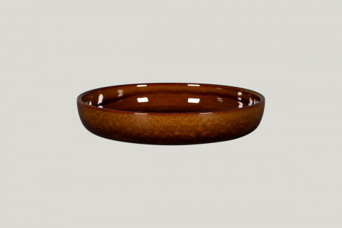 Assiette coupe creuse rond cuivre porcelaine vitrifiée Ø 23,7 cm Rakstone Ease Rak