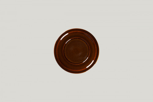 Assiette plate rond cuivre porcelaine vitrifiée Ø 16,1 cm Rakstone Ease Rak