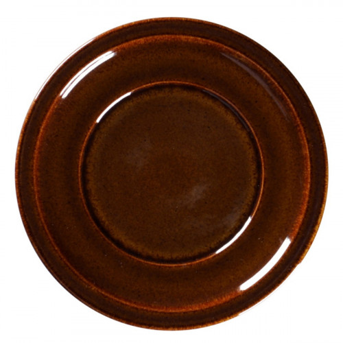 Assiette plate rond cuivre porcelaine vitrifiée Ø 20,2 cm Rakstone Ease Rak