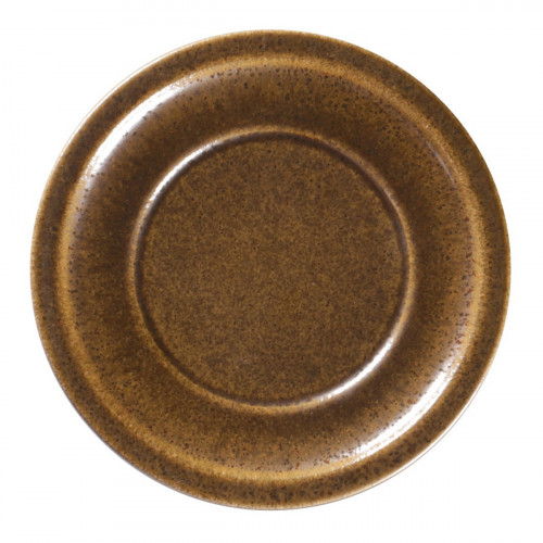 Assiette plate rond bronze porcelaine vitrifiée Ø 27,6 cm Rakstone Ease Rak