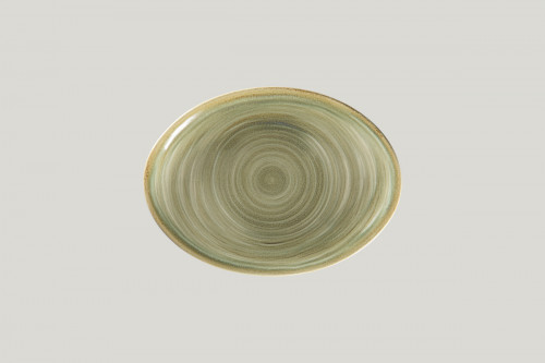 Plat ovale Emerald porcelaine vitrifiée 26 cm Rakstone Spot Rak