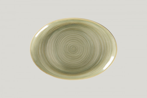 Plat ovale Emerald porcelaine vitrifiée 32 cm Rakstone Spot Rak