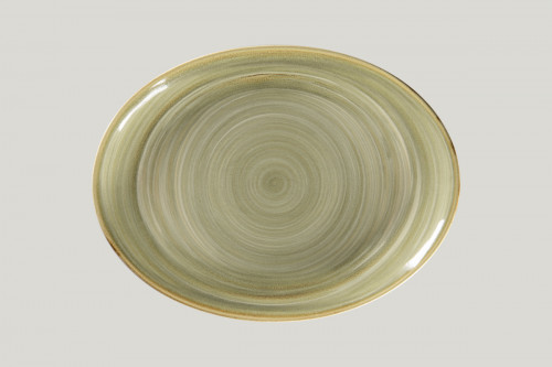 Plat ovale Emerald porcelaine vitrifiée 36 cm Rakstone Spot Rak