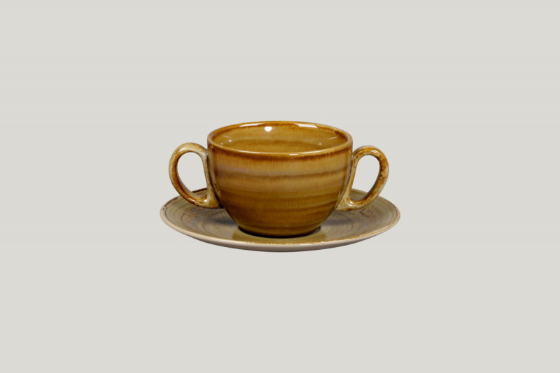 Sous tasse à thé déjeuner rond Garnet porcelaine vitrifiée Ø 17 cm Rakstone Spot Rak