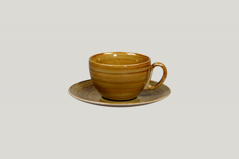 Sous tasse à thé déjeuner rond Garnet porcelaine vitrifiée Ø 17 cm Rakstone Spot Rak