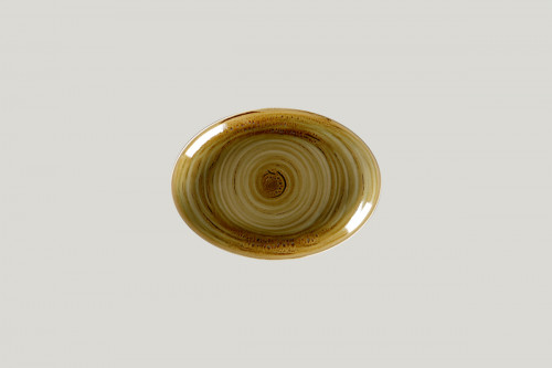 Plat ovale Garnet porcelaine vitrifiée 21 cm Rakstone Spot Rak