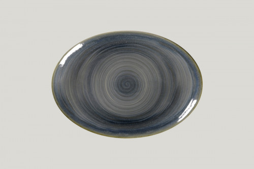Plat ovale Jade porcelaine vitrifiée 32 cm Rakstone Spot Rak