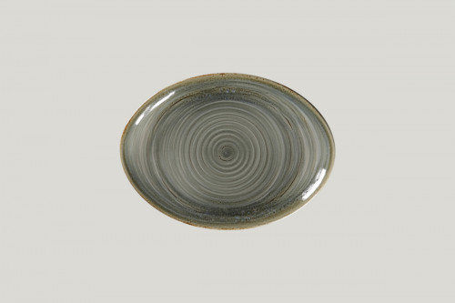 Plat ovale Peridot porcelaine vitrifiée 26 cm Rakstone Spot Rak