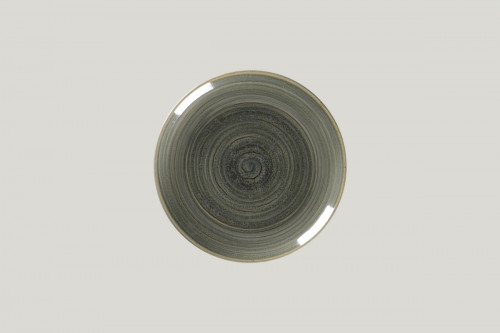 Assiette coupe plate rond Peridot porcelaine vitrifiée Ø 20,9 cm Rakstone Spot Rak