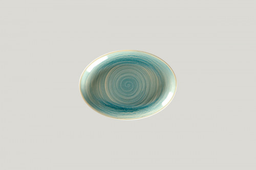 Plat ovale Saphire porcelaine vitrifiée 21 cm Rakstone Spot Rak