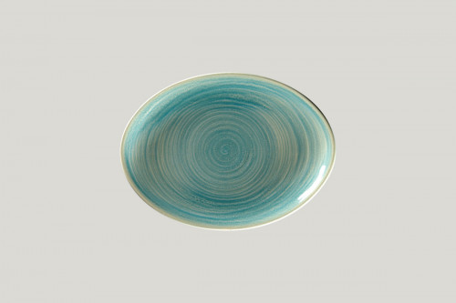 Plat ovale Saphire porcelaine vitrifiée 26 cm Rakstone Spot Rak