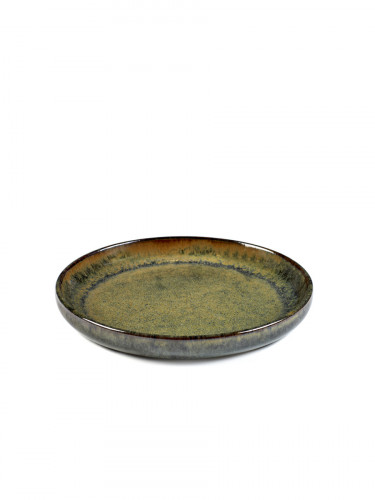 Assiette plate rond gris grès émaillé Ø 16 cm Surface Serax