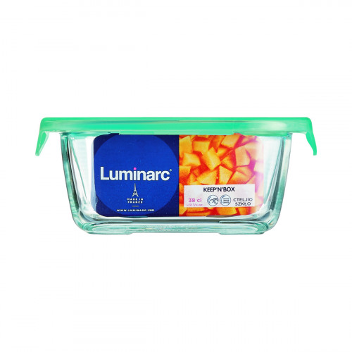 Boîte avec couvercle hermétique transparent verre trempé 17,6 cm Keep'n Box Luminarc