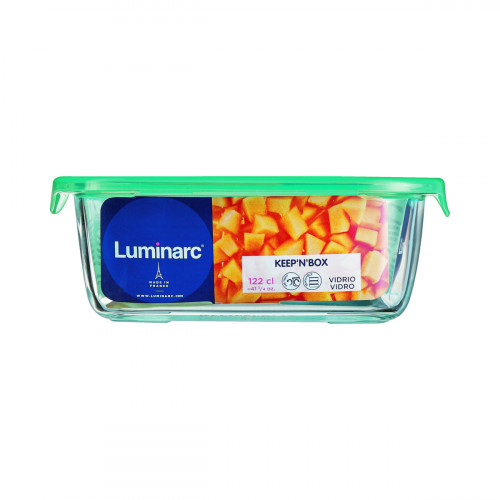 Boîte avec couvercle hermétique transparent verre trempé 14,9 cm Keep'n Box Luminarc