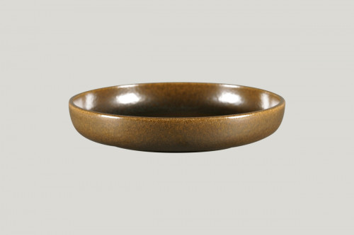 Assiette creuse rond bronze porcelaine vitrifiée Ø 25,8 cm Rakstone Ease Rak