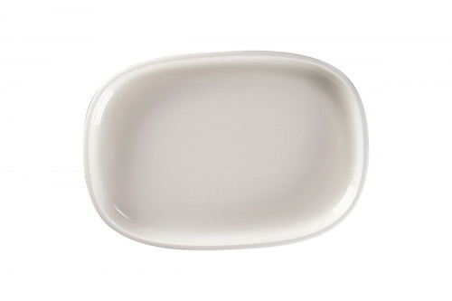 Plat creux ovale gris porcelaine vitrifiée 33,2 cm Rakstone Ease Rak