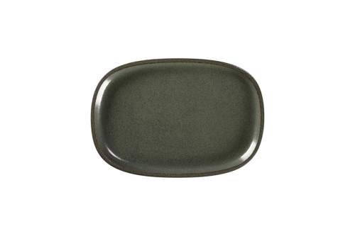 Plat rectangulaire noir porcelaine vitrifiée 26,1 cm Rakstone Ease Rak