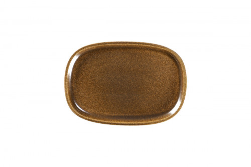 Plat rectangulaire bronze porcelaine vitrifiée 26,1 cm Rakstone Ease Rak