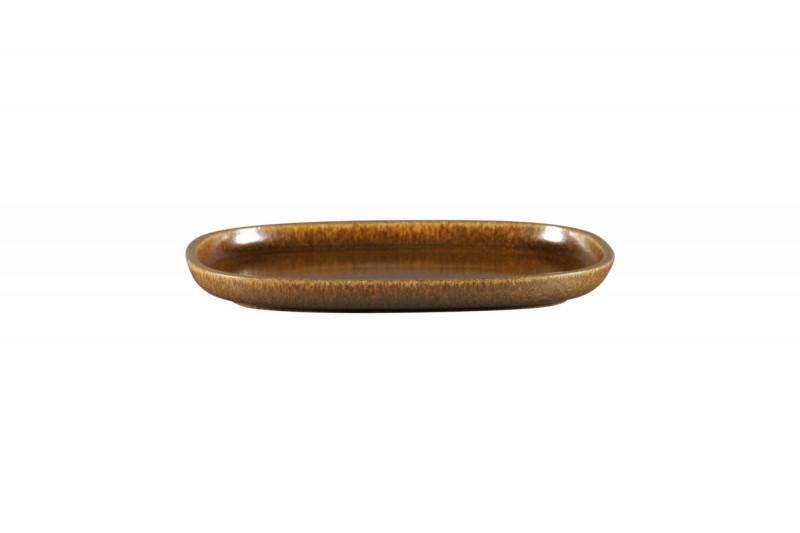 Plat rectangulaire bronze porcelaine vitrifiée 26,1 cm Rakstone Ease Rak