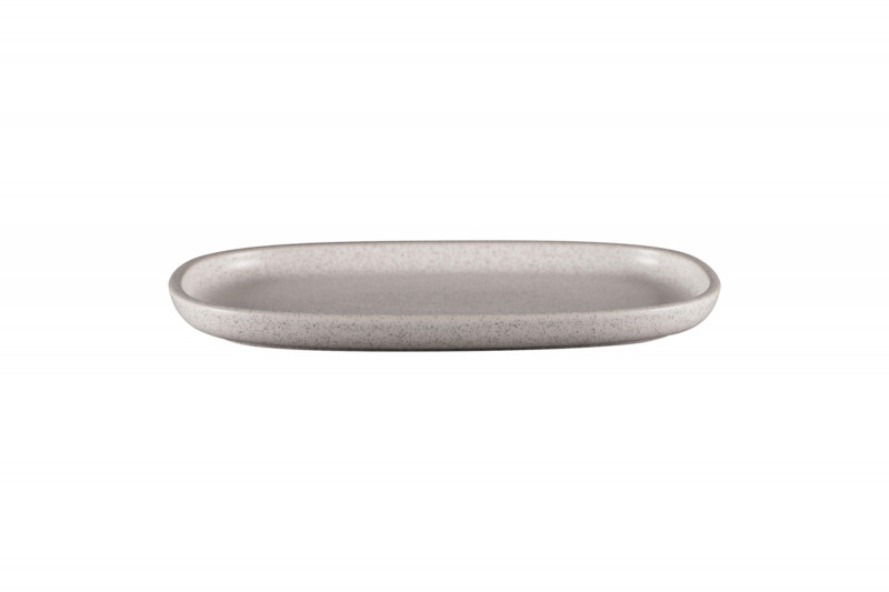 Plat rectangulaire gris porcelaine vitrifiée 30,2 cm Rakstone Ease Rak
