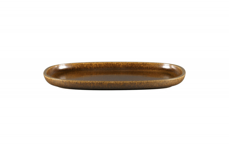 Plat rectangulaire bronze porcelaine vitrifiée 30,2 cm Rakstone Ease Rak