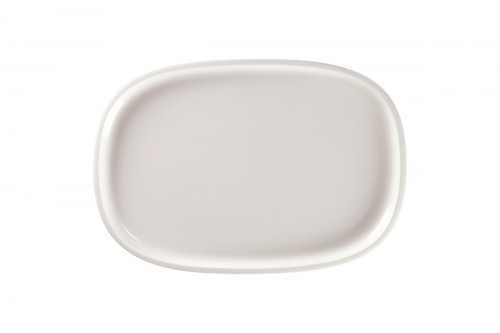 Plat rectangulaire blanc porcelaine vitrifiée 33,2 cm Rakstone Ease Rak