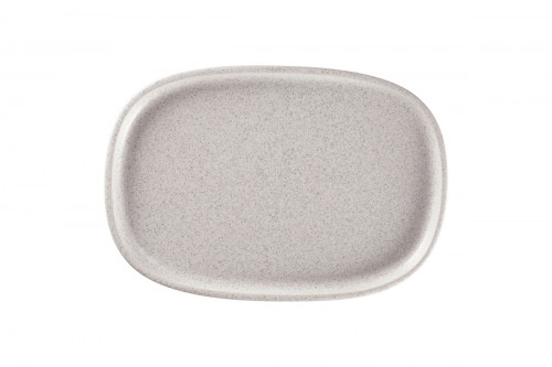 Plat rectangulaire gris porcelaine vitrifiée 33,2 cm Rakstone Ease Rak