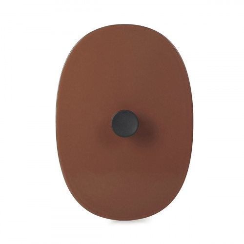 Couvercle pour plat ovale rouge porcelaine culinaire 26x18,5 cm Caractère Revol