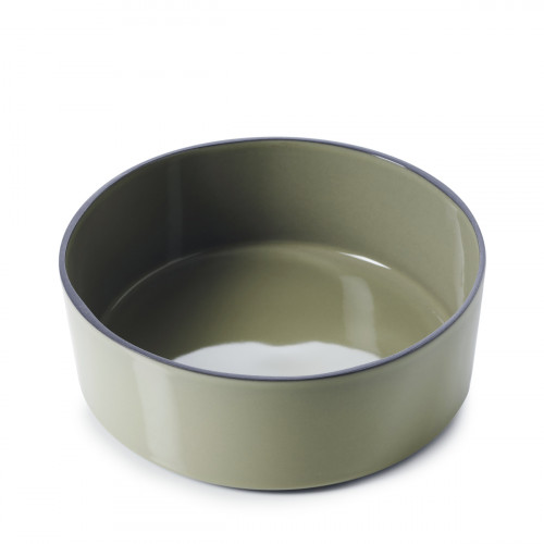 Saladier rond vert porcelaine culinaire Ø 19 cm Caractère Revol