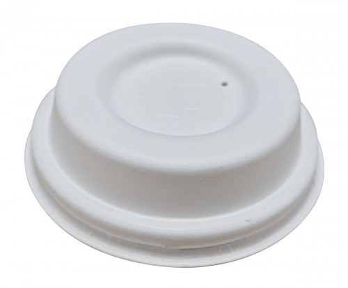 Couvercle rond blanc bagasse Ø 6,3 cm Huhtamaki (50 pièces)