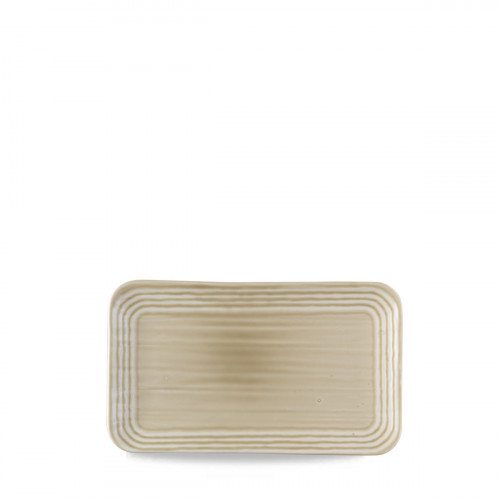 Assiette organique Linen porcelaine vitrifiée 27x16 cm Harvest Norse Dudson