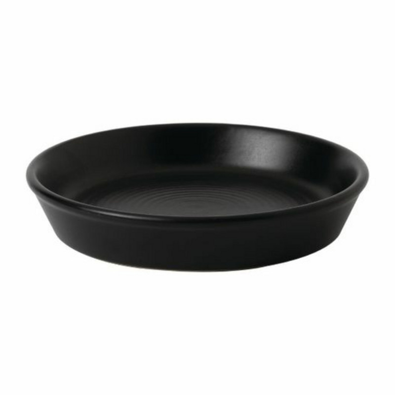 Assiette à tapas rond gris porcelaine Ø 15,9 cm Evo Jet Dudson