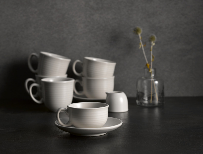 Tasse à café blanc porcelaine 28 cl Ø 9,7 cm Evo Pearl Dudson