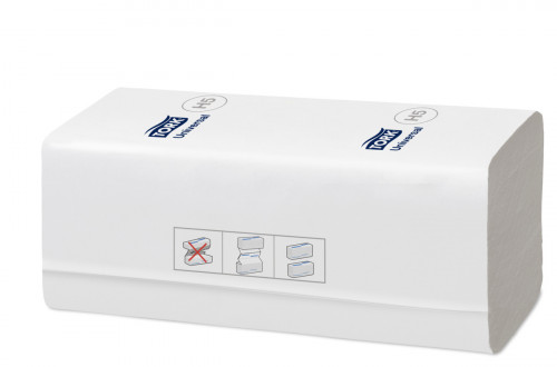 Essuie-mains blanc ouate de cellulose 20x22 cm Tork (12 pièces)