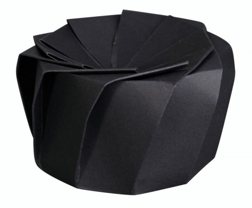 Boîte traiteur rond noir Ø 12 cm 7 cm 650 ml Lotus Lelu (100 pièces)
