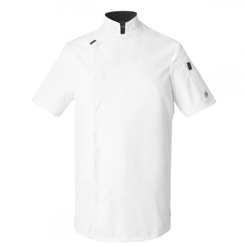Veste homme manches courtes blanc T5 Shade Molinel