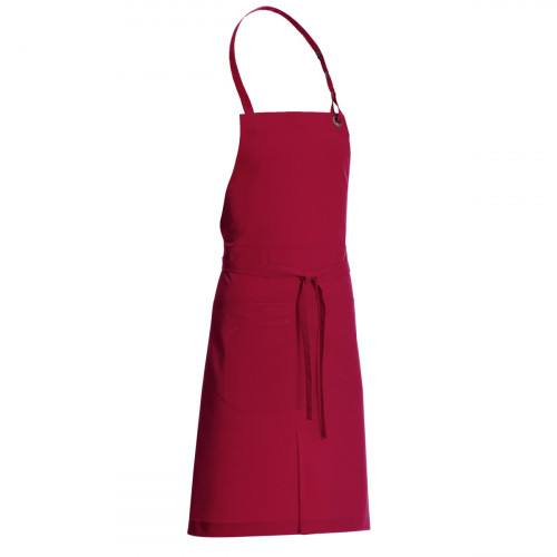 Tablier à bavette rouge Taille unique Dan Molinel