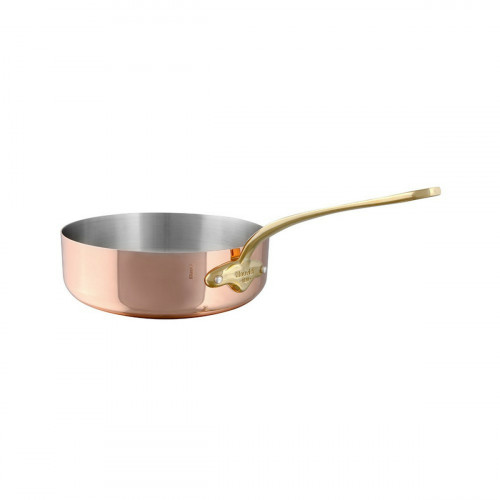 Sauteuse droite cuivre inox Ø 20 cm 6 cm 1,8 L M'150b Mauviel