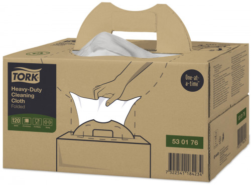 Torchon blanc 61,5x35,5 cm Tork (120 pièces)