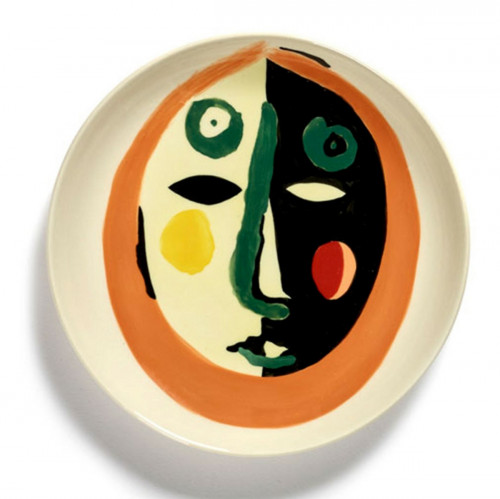 Assiette plate rond Face 1 grès émaillé Ø 16 cm Feast By Ottolenghi Serax