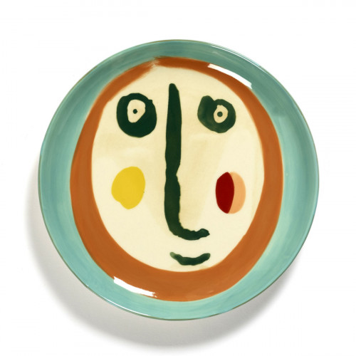 Assiette plate rond Face 2 grès émaillé Ø 19 cm Feast By Ottolenghi Serax