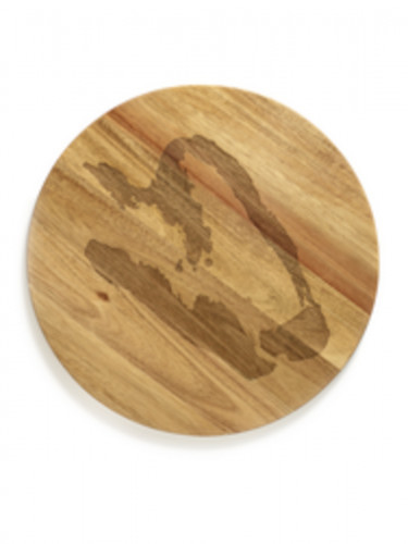 Plateau de présentation rond marron acacia Ø 35 cm Feast By Ottolenghi Serax