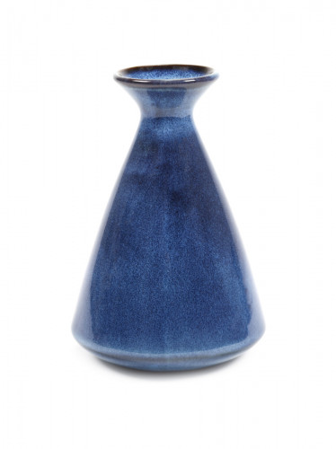 Pichet conique bleu foncé émaillé grès émaillé 75 cl Pure Blue Serax