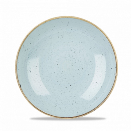 Assiette coupe creuse rond duck egg porcelaine vitrifiée Ø 24,8 cm Stonecast Churchill